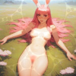 Lyca from AFK Journey almost nude